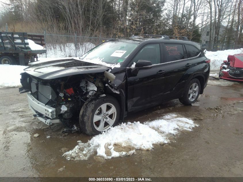 2022 TOYOTA HIGHLANDER LE VIN: 5TDBZRBH7NS237109