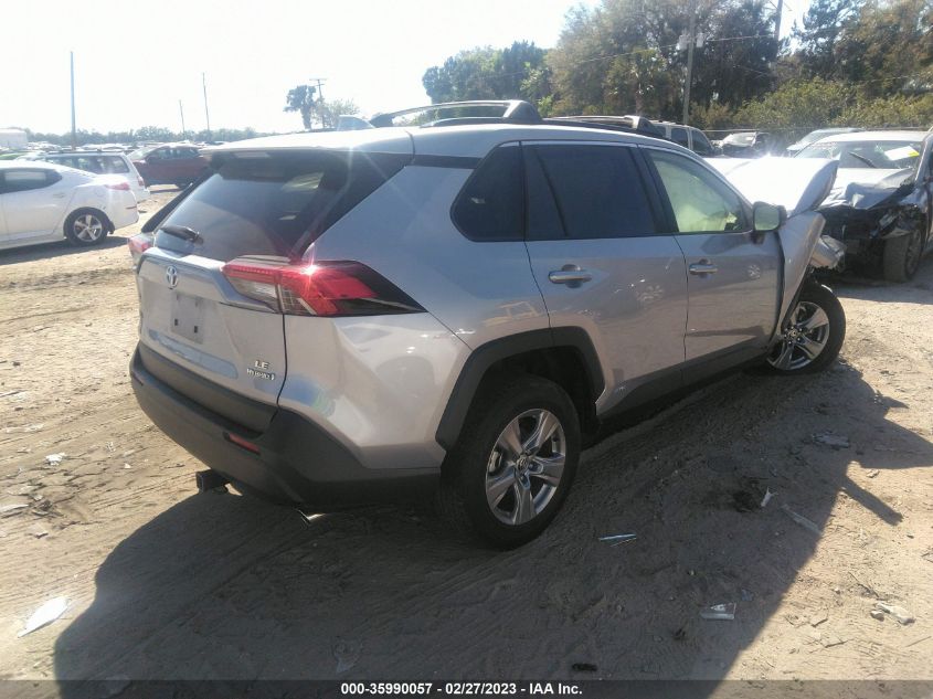 2022 TOYOTA RAV4 HYBRID LE VIN: JTMLWRFV6ND136667