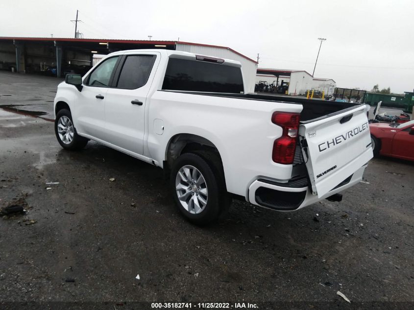2022 CHEVROLET SILVERADO 1500 CUSTOM VIN: 3GCPABEK4NG613565