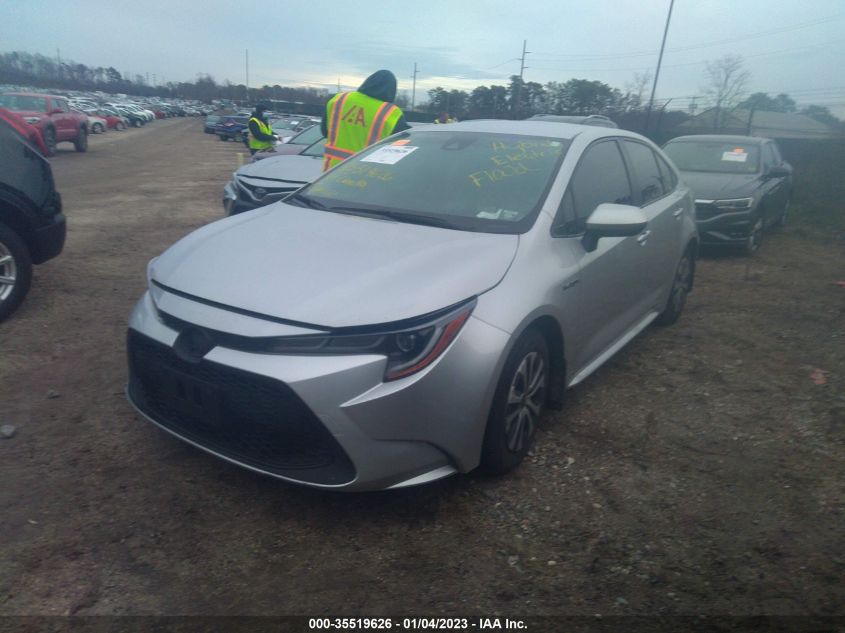 2021 TOYOTA COROLLA HYBRID LE VIN: JTDEAMDE8MJ008573