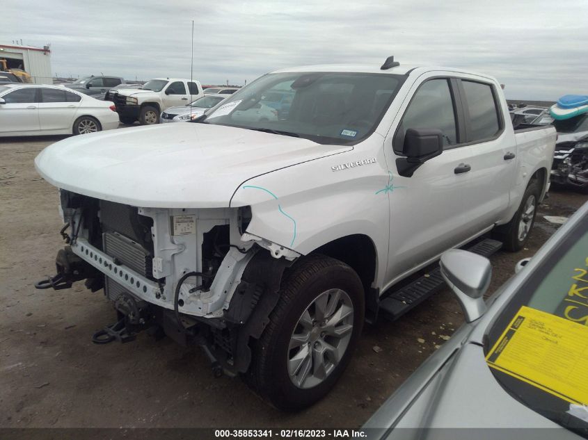 2022 CHEVROLET SILVERADO 1500 CUSTOM VIN: 3GCPABEK9NG525191