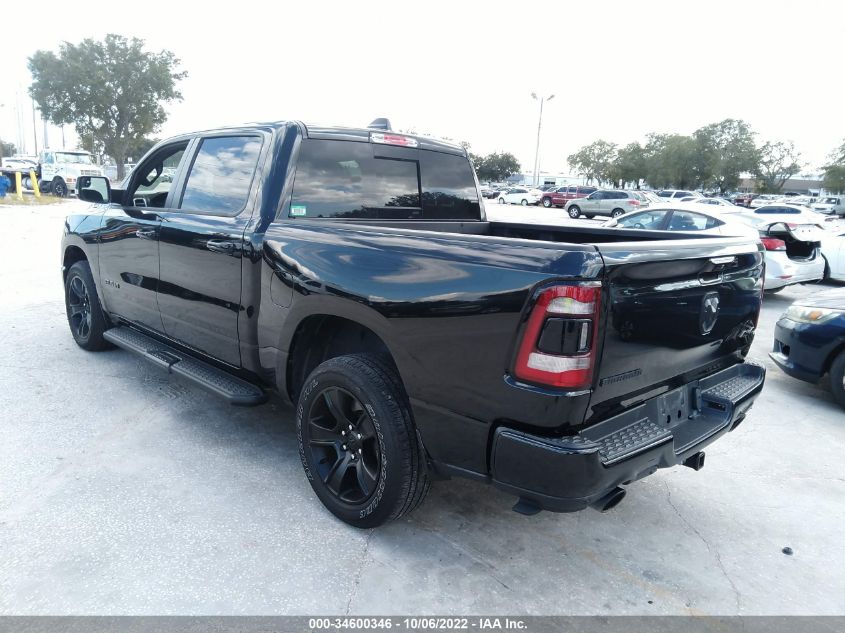 2021 RAM 1500 BIG HORN VIN: 1C6SRFFT1MN707191