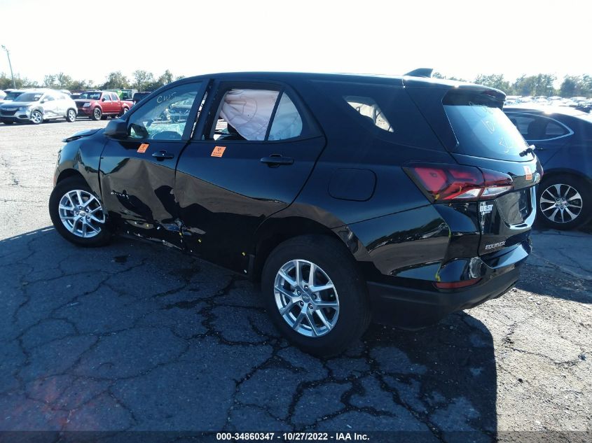 2022 CHEVROLET EQUINOX LS VIN: 2GNAXHEV6N6127263