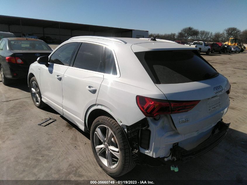 2022 AUDI Q3 S LINE PREMIUM PLUS VIN: WA1EECF39N1050045