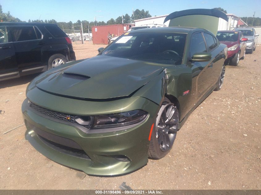 2021 DODGE CHARGER SCAT PACK VIN: 2C3CDXGJ4MH566192