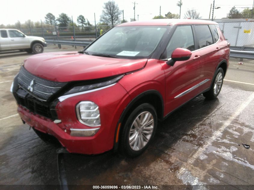 2022 MITSUBISHI OUTLANDER ES VIN: JA4J3TA87NZ019241
