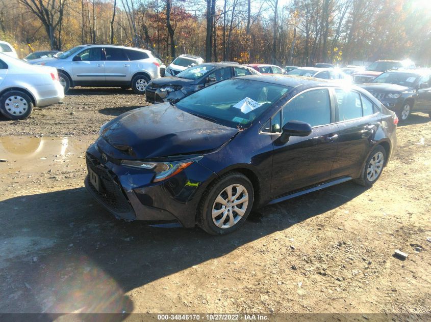 2021 TOYOTA COROLLA LE VIN: 5YFEPMAE4MP159649