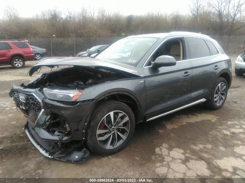 2022 AUDI Q5 S LINE PREMIUM PLUS VIN: WA1EAAFY5N2125863