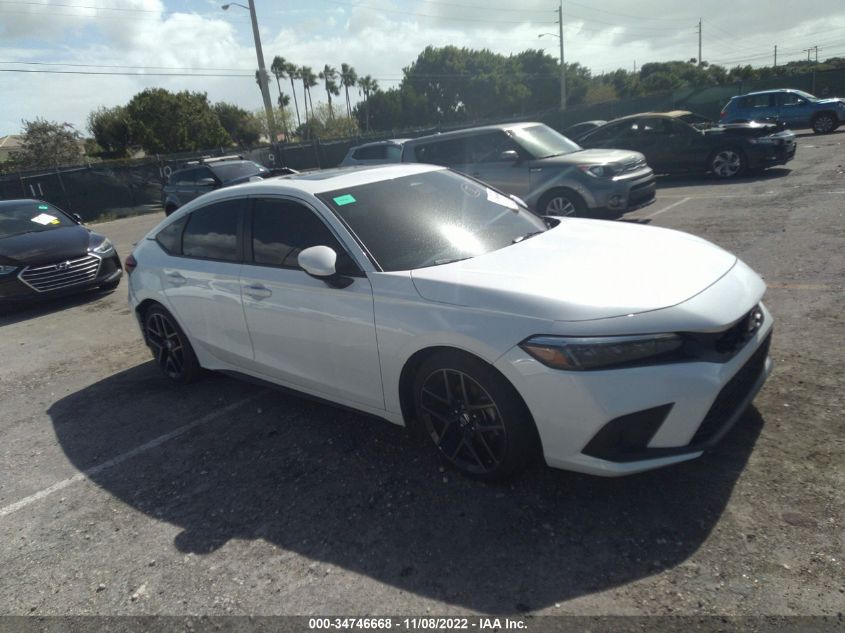 2022 HONDA CIVIC HATCHBACK SPORT TOURING VIN: 19XFL1H81NE015090