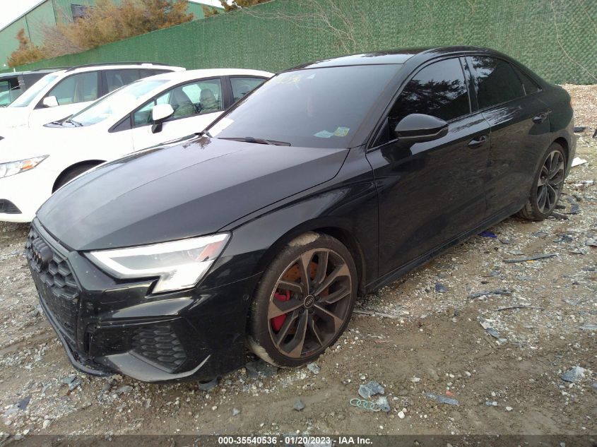 2022 AUDI S3 SEDAN PRESTIGE VIN: WAUJ3DGY8NA004410