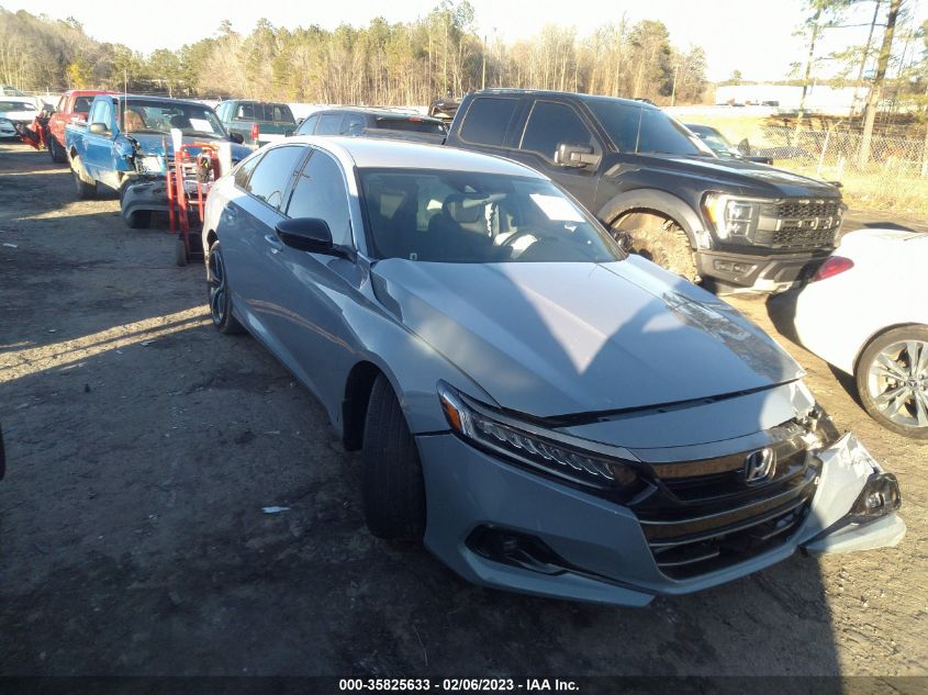 2022 HONDA ACCORD SEDAN SPORT VIN: 1HGCV1F37NA084133