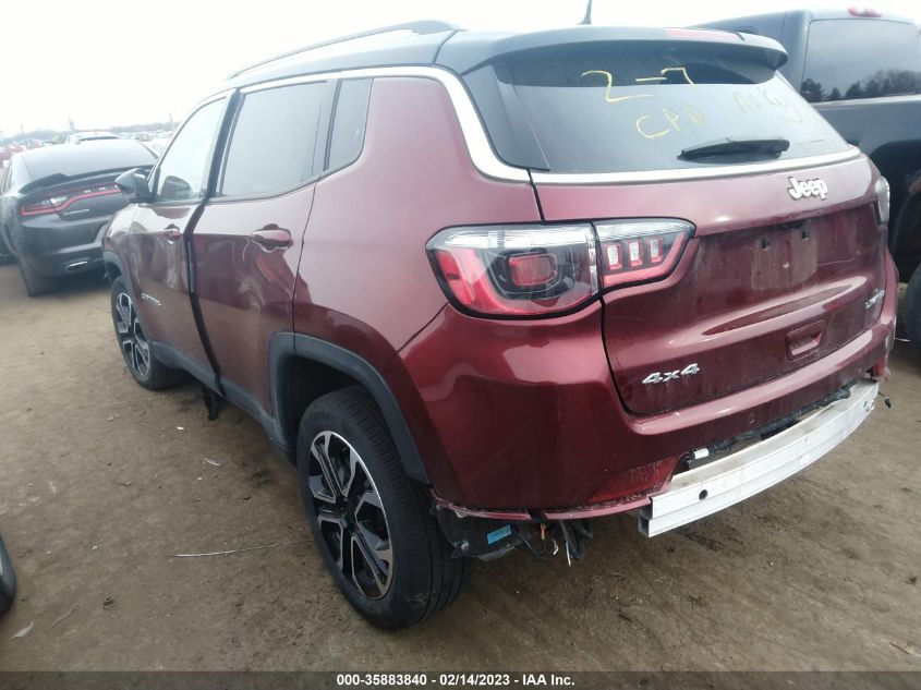 2022 JEEP COMPASS LIMITED VIN: 3C4NJDCB9NT153235