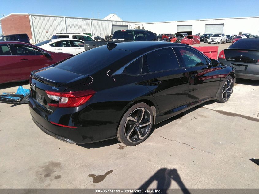 2022 HONDA ACCORD SEDAN SPORT VIN: 1HGCV1F31NA094687