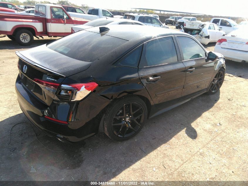 2022 HONDA CIVIC SEDAN SPORT VIN: 2HGFE2F59NH542177