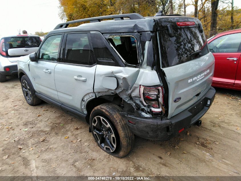 2022 FORD BRONCO SPORT OUTER BANKS VIN: 3FMCR9C66NRD02886
