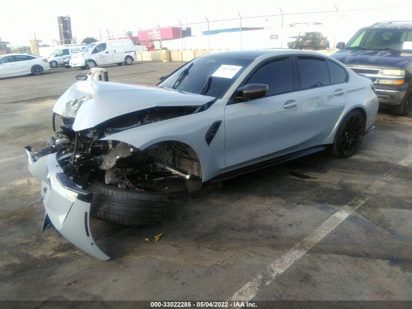 2021 BMW M3 COMPETITION VIN: WBS33AY02MFL26408