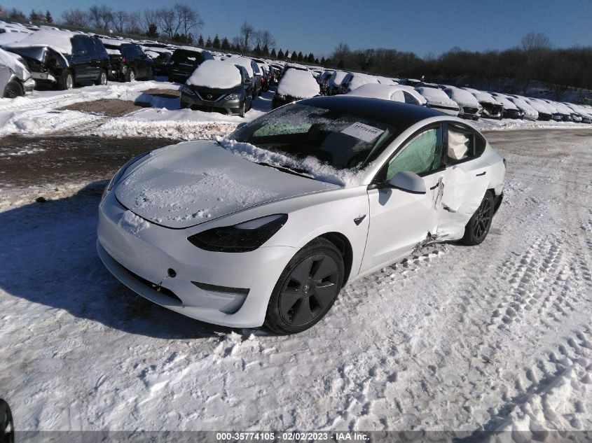 2022 TESLA MODEL 3 VIN: 5YJ3E1EA9NF324899