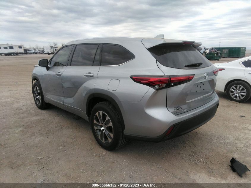 2021 TOYOTA HIGHLANDER XLE VIN: 5TDGZRAH5MS047413