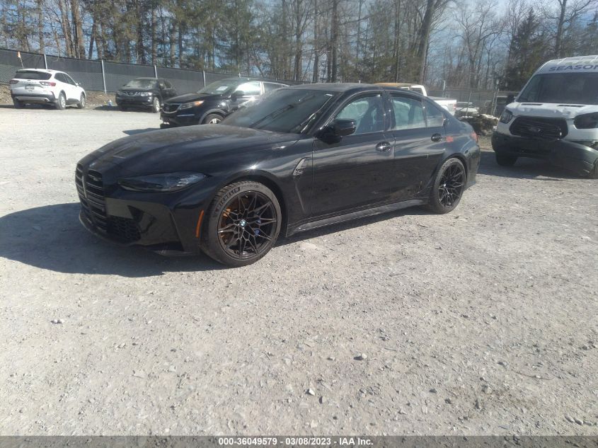 2022 BMW M3 COMPETITION VIN: WBS33AY07NFM27123
