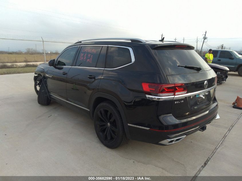 2022 VOLKSWAGEN ATLAS 3.6L V6 SEL PREMIUM VIN: 1V2FR2CA0NC514595