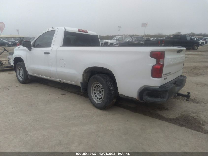 2021 CHEVROLET SILVERADO 1500 WORK TRUCK VIN: 3GCNWAEH6MG318716