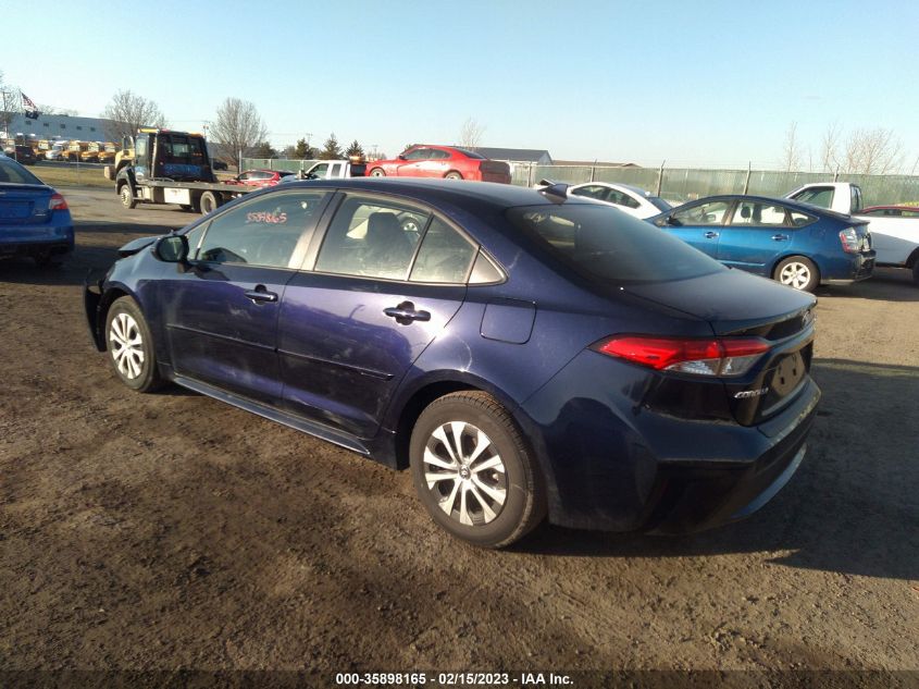 2022 TOYOTA COROLLA HYBRID LE VIN: JTDEAMDE3NJ049257