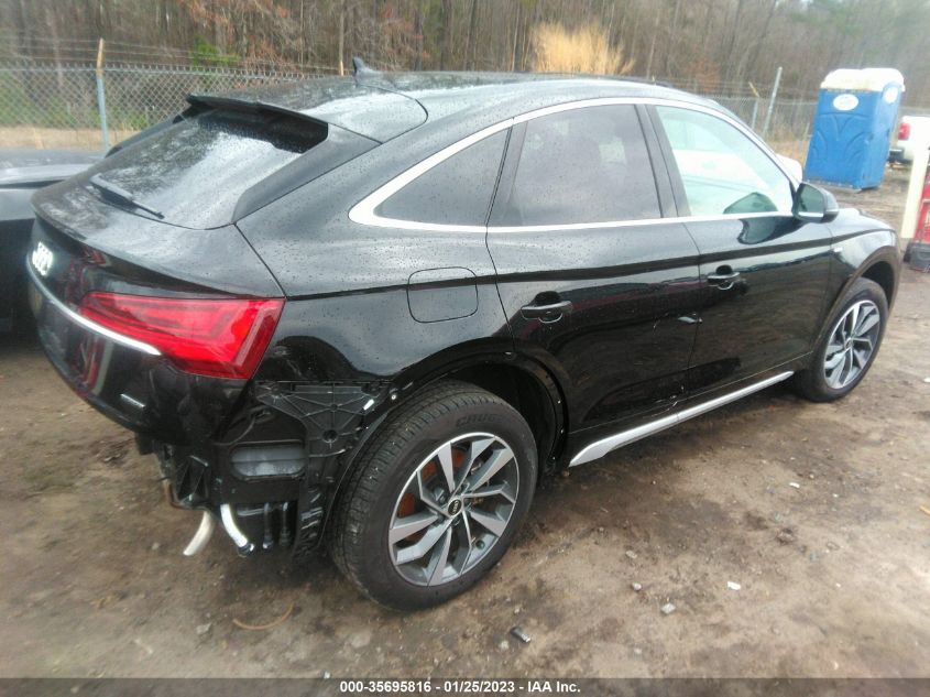 2022 AUDI Q5 SPORTBACK S LINE PREMIUM VIN: WA14AAFY5N2018470