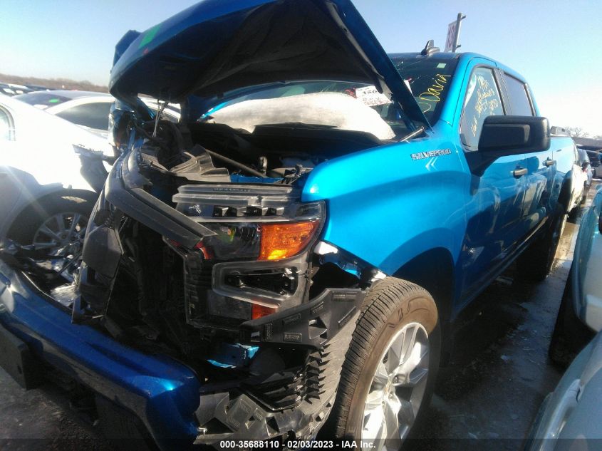 2022 CHEVROLET SILVERADO 1500 CUSTOM VIN: 3GCPABEK1NG536654