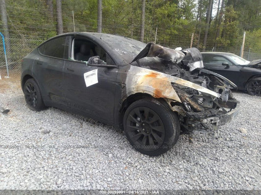 2021 TESLA MODEL Y LONG RANGE VIN: 5YJYGDEE2MF070407