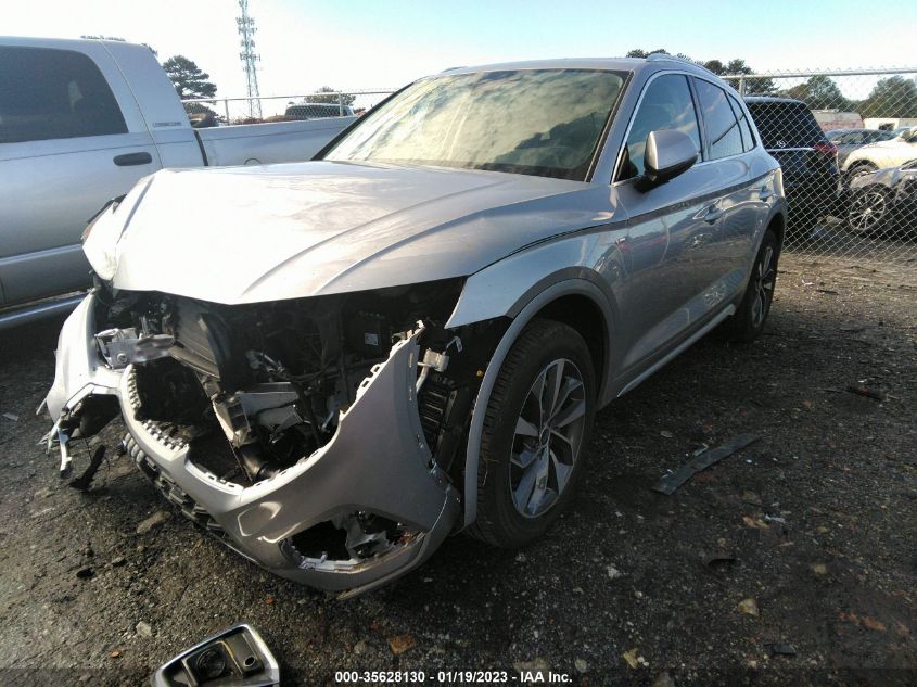 2022 AUDI Q5 S LINE PREMIUM VIN: WA1GAAFY5N2107078
