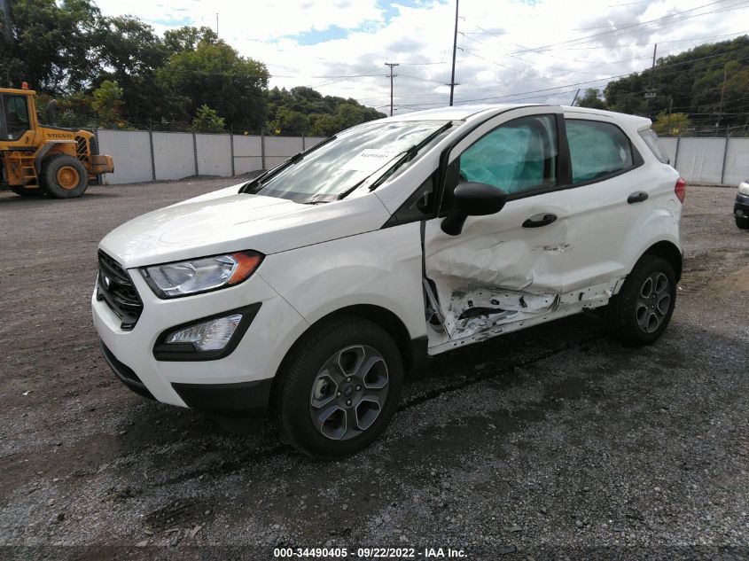 2021 FORD ECOSPORT S VIN: MAJ6S3FL1MC451844