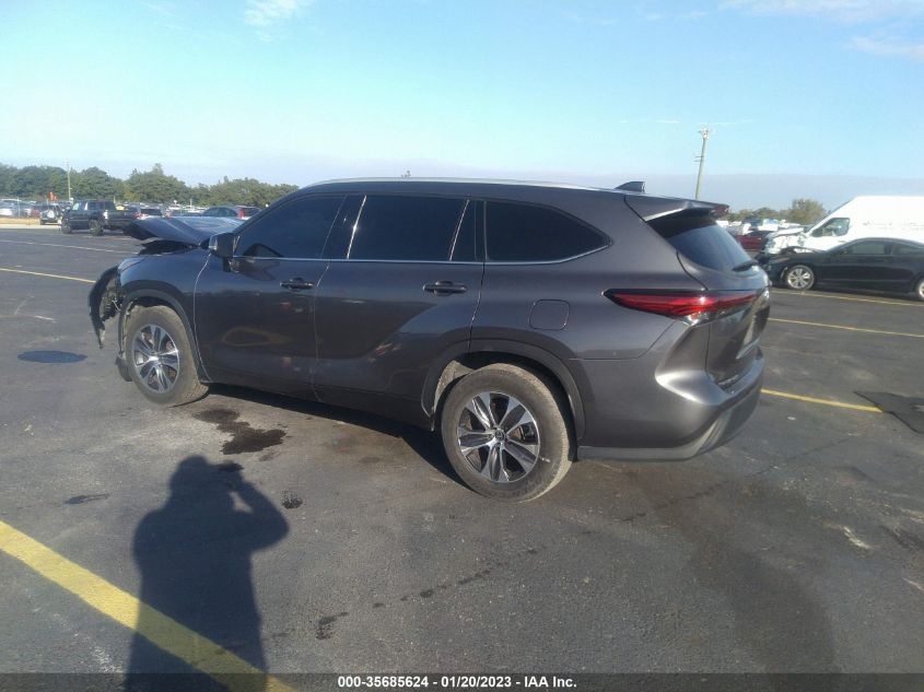 2022 TOYOTA HIGHLANDER HYBRID VIN: 5TDGARAH2NS510424