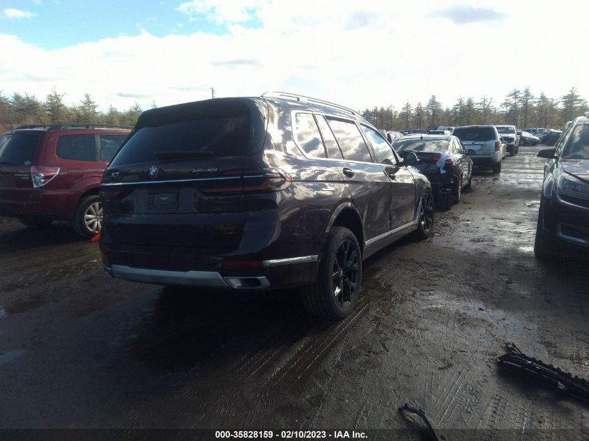 2023 BMW X7 XDRIVE40I VIN: 5UX23EM03P9P72164