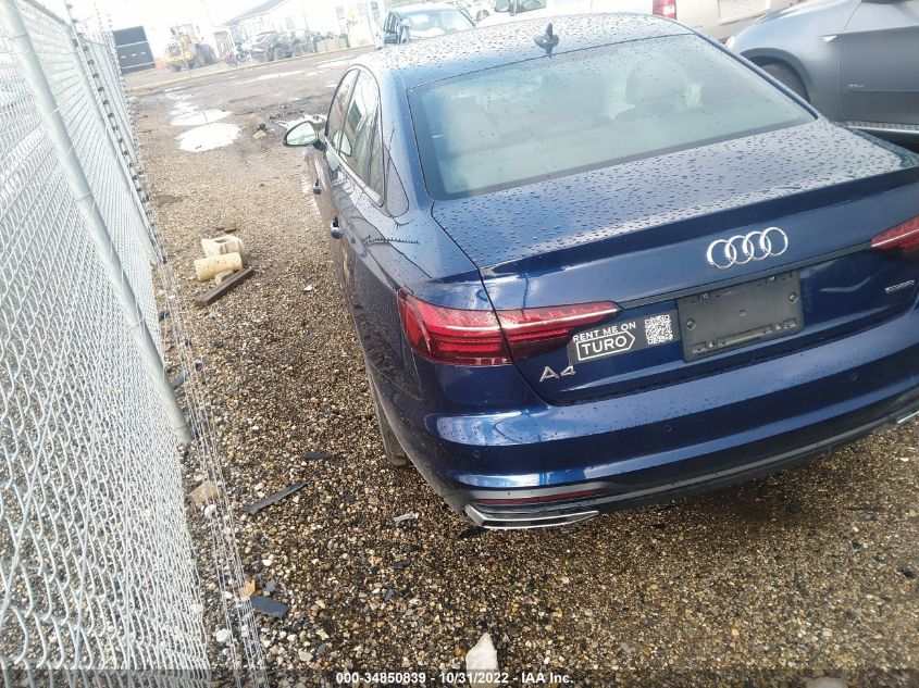2021 AUDI A4 SEDAN S LINE PREMIUM PLUS VIN: WAUEAAF48MA067008