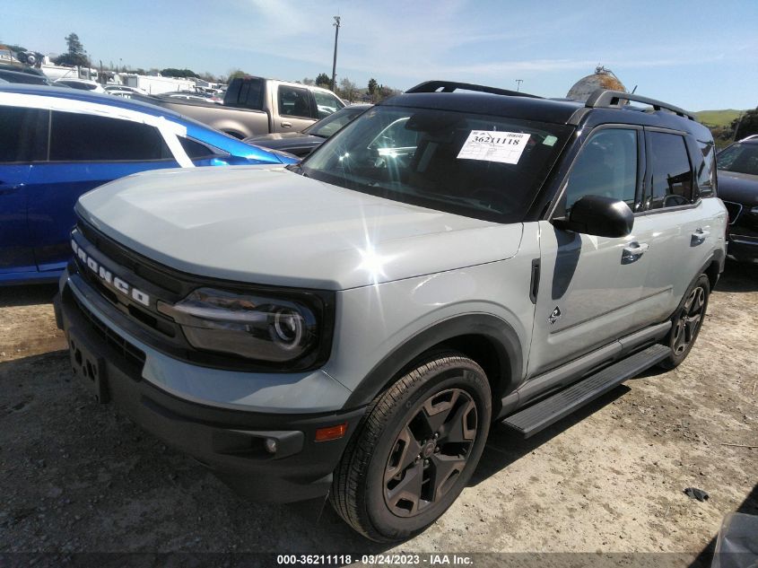 2022 FORD BRONCO SPORT OUTER BANKS VIN: 3FMCR9C60NRD75381
