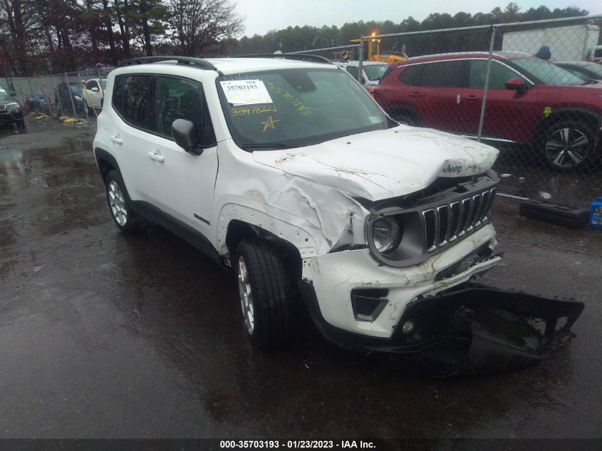 2021 JEEP RENEGADE LIMITED VIN: ZACNJDD13MPM24461