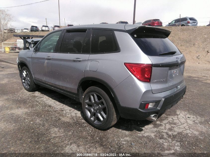 2022 HONDA PASSPORT EX-L VIN: 5FNYF7H55NB001826