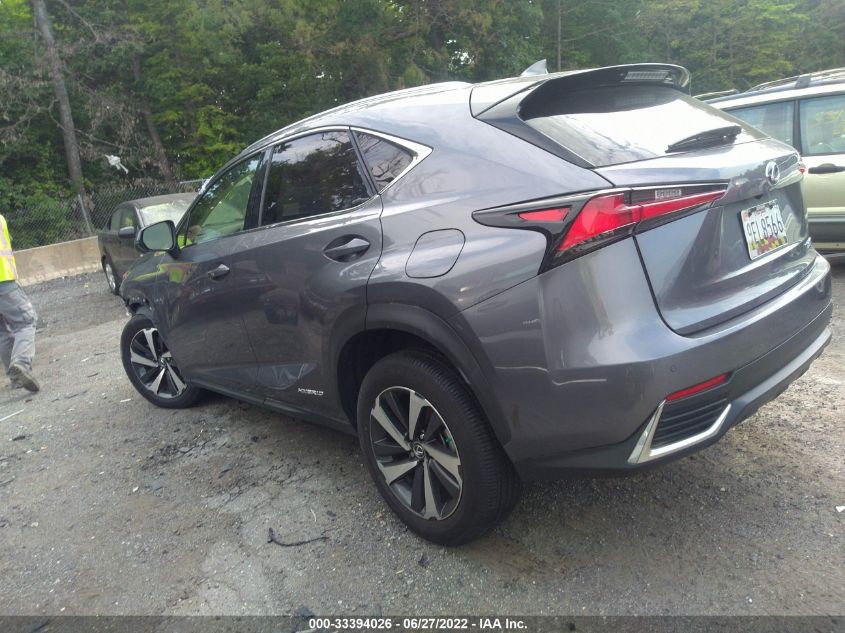 2021 LEXUS NX NX 300H VIN: JTJGJRDZ9M2152780