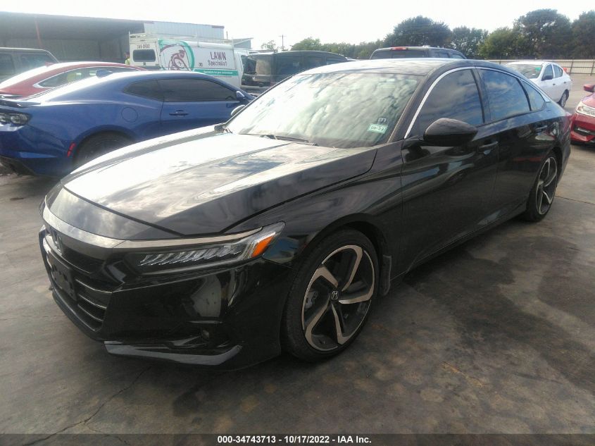 2021 HONDA ACCORD SEDAN SPORT VIN: 1HGCV1F3XMA109587