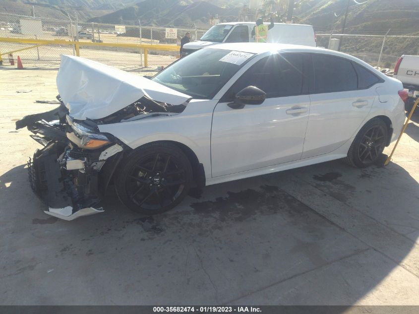 2022 HONDA CIVIC SEDAN SPORT VIN: 2HGFE2F55NH575547