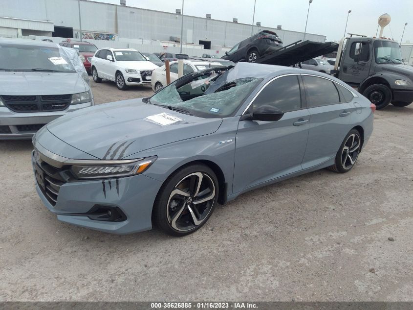 2022 HONDA ACCORD HYBRID SPORT VIN: 1HGCV3F25NA035564