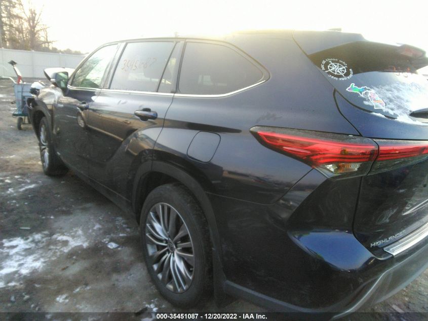 2021 TOYOTA HIGHLANDER HYBRID PLATINUM VIN: 5TDEBRCH8MS055904