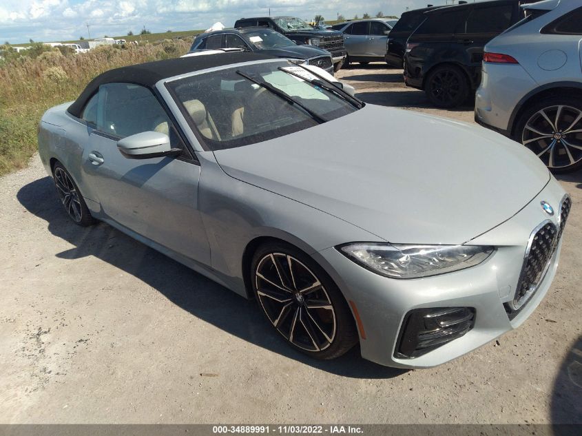 2022 BMW 4 SERIES 430I VIN: WBA23AT00NCJ61808