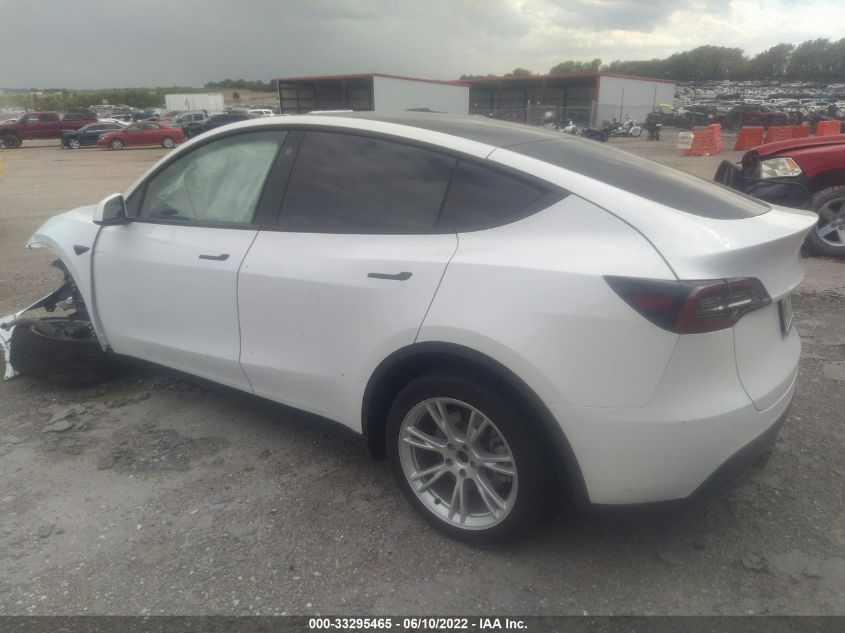 2021 TESLA MODEL Y LONG RANGE VIN: 5YJYGAEEXMF203946