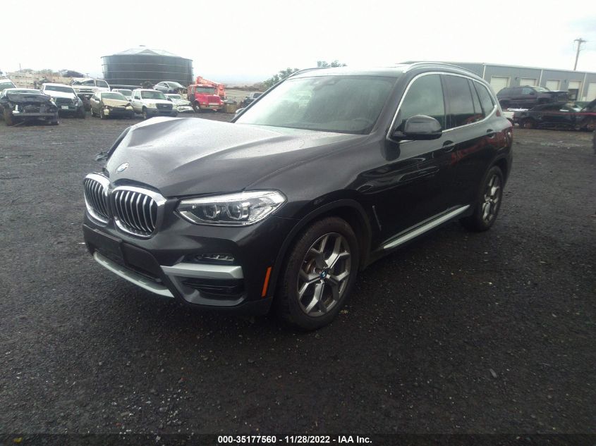 2021 BMW X3 SDRIVE30I VIN: 5UXTY3C04M9G46843
