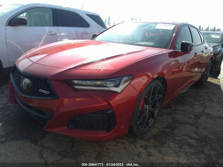 2022 ACURA TLX TYPE S W/PERFORMANCE TIRE VIN: 19UUB7F95NA002047