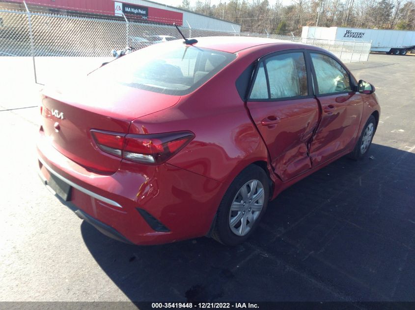 2022 KIA RIO S VIN: 3KPA24AD8NE463980