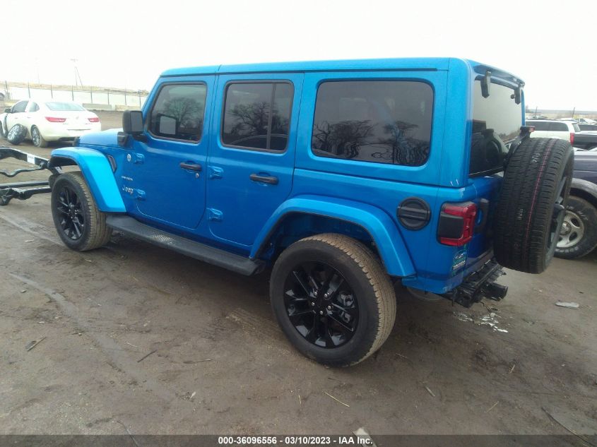 2022 JEEP WRANGLER 4XE UNLIMITED SAHARA VIN: 1C4JJXP6XNW198434