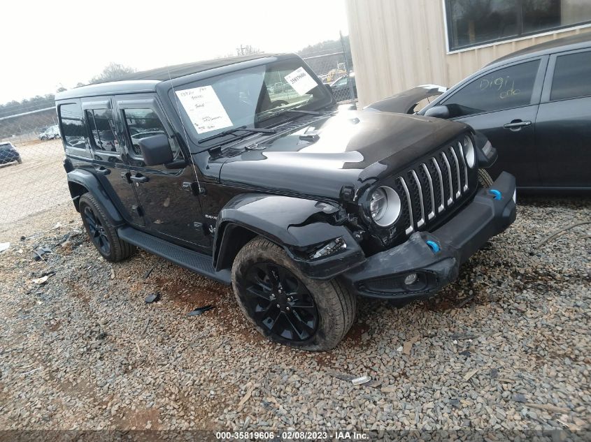 2022 JEEP WRANGLER 4XE UNLIMITED SAHARA VIN: 1C4JJXP67NW162877