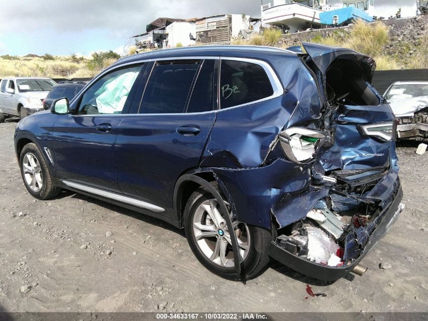 2021 BMW X3 SDRIVE30I VIN: 5UXTY3C01M9E00199